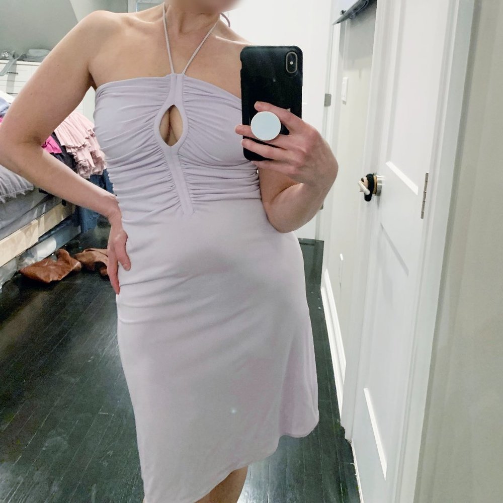 Catherine Brule keyhole dress, lilac